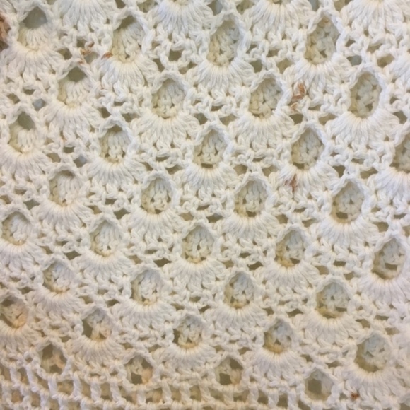 Boho crochet macrame tunic top size small / xs - Picture 3 of 3